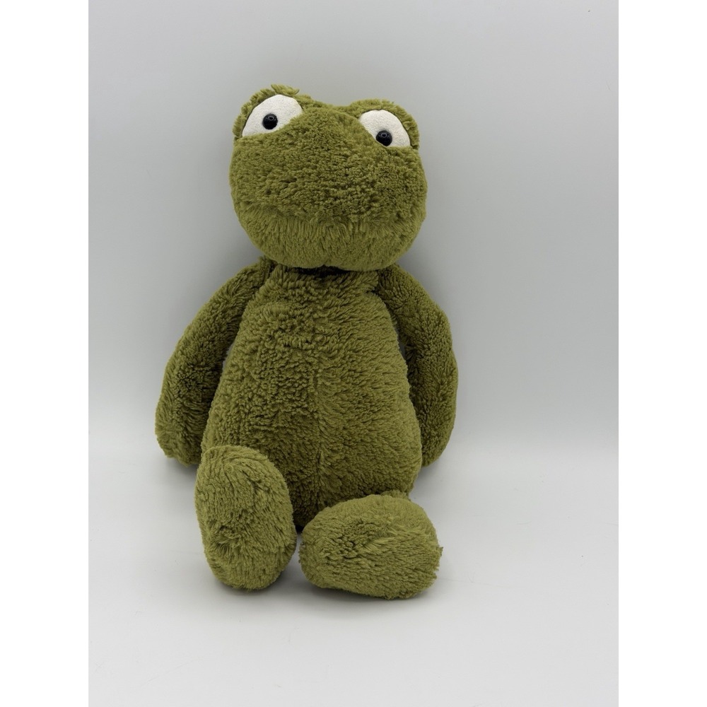 Jellycat London Medium Bashful Frog Green Plush Stuffed Animal Retired Cute